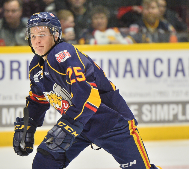Kyle Heitzner, an Orillia native who formerly played for the Barrie Colts, is coming home to play with the Jr. C Terriers. Terry Wilson for Village Media