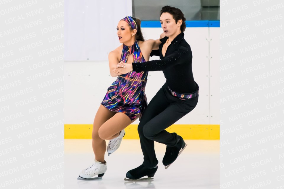 Olivia Rybicka-Oliver and Joshua Andari are preparing for the Junior World Figure Skating Championship in Bulgaria in May.