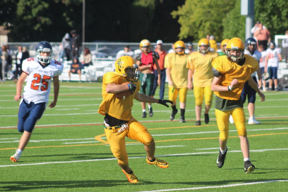Numerous junior football teams from around Simcoe County -- including Barrie, Orillia and Collingwood -- hit the turf on Thursday at J.C. Massie Field ahead of the upcoming season. 