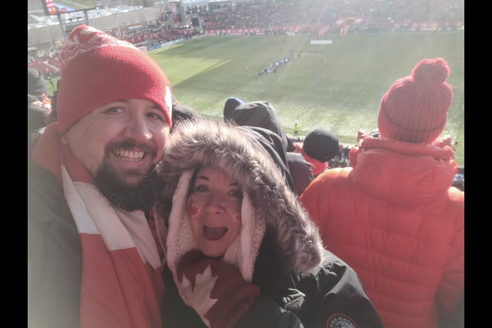 BarrieToday reporter Shawn Gibson and his wife joined thousands of soccer fans at BMO Field in Toronto on Sunday to see Canada qualify for the upcoming World Cup. 