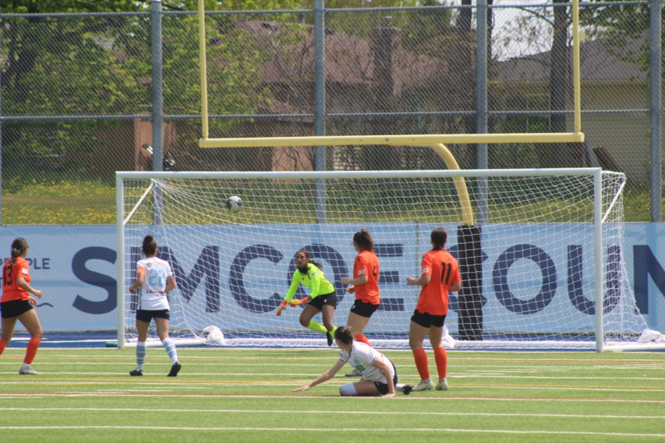 Simcoe County Rovers women's team lost an extremely tight game 2-0 at home against Alliance United this past weekend. 