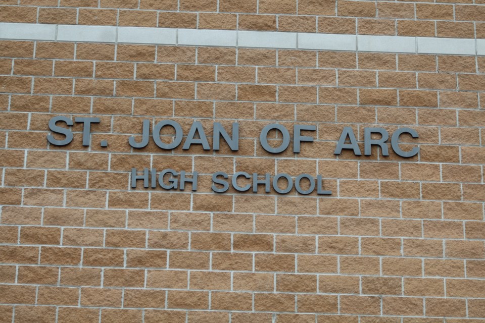 St. Joan of Arc Catholic High School in south-end Barrie. Raymond Bowe/BarrieToday