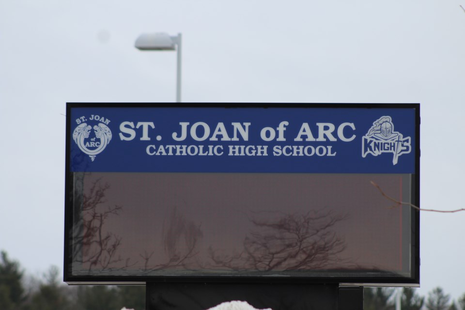 St. Joan of Arc Catholic High School in south-end Barrie. Raymond Bowe/BarrieToday files