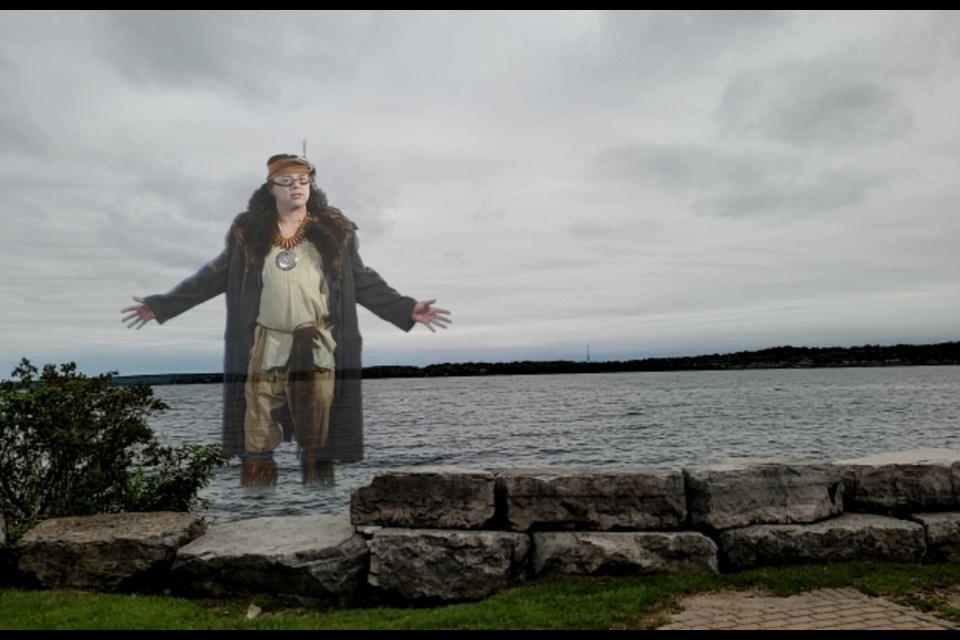 The ghost of Hector rises from Kempenfelt Bay in the latest production by Theatre By The Bay, The Ghost Watchers.