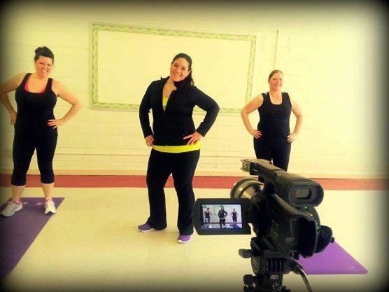 Christina Romita (middle) shares some fitness tips via free Zoom classes until her Transformation Station can open up. Photo supplied