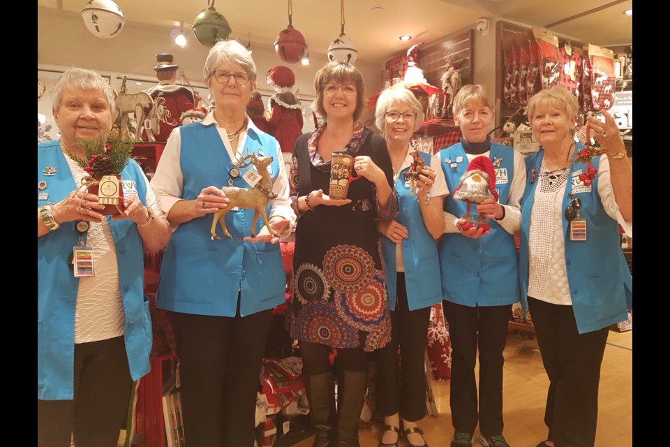 From left, Betty Wilson, Doris Van Berkel, Cathy Keys, Susan Turner, Kathy McAndless and Diane Thurlow are some of the msiling faces at Victoria's Gift Shop at the RVH. Shawn Gibson/BarrieToday