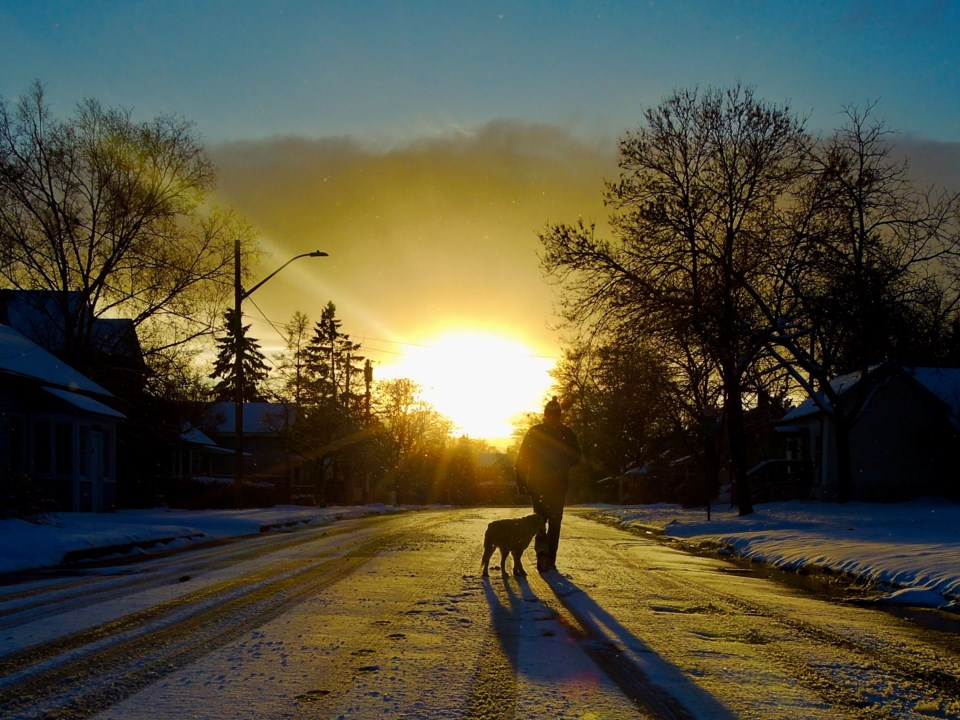 2017-11-20 morning pic Matt and dog