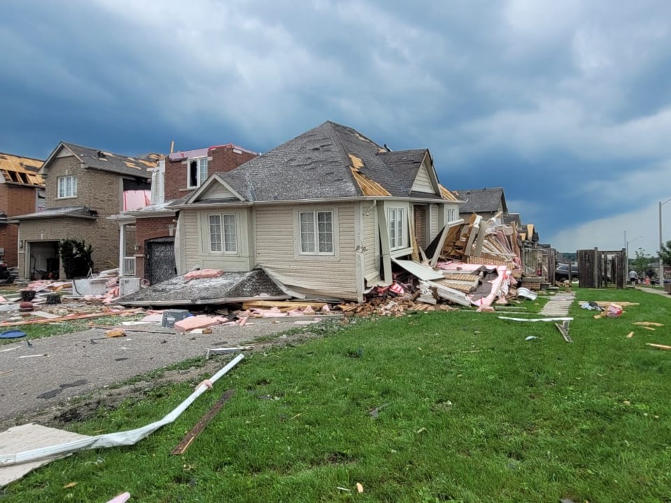 barrie tornado damage to houses SG