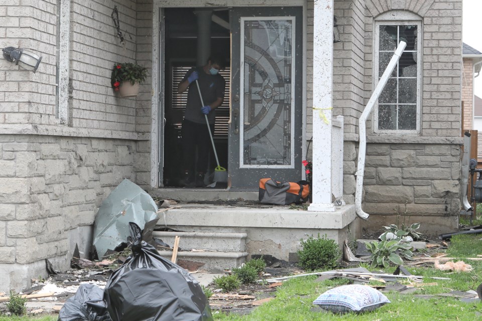 Cleanup begins on Saturday morning after an EF-2 tornado ripped through the south end of Barrie on Thursday afternoon. 
