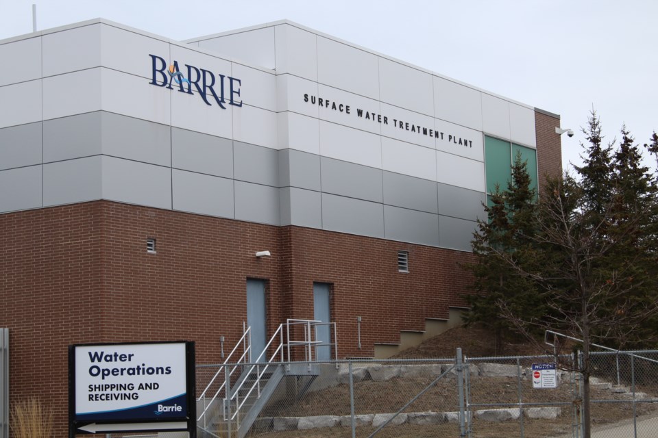 The city's surface water treatment plant, located in the south end on Royal Parkside Drive, cost $140 million to build. Raymond Bowe/BarrieToday