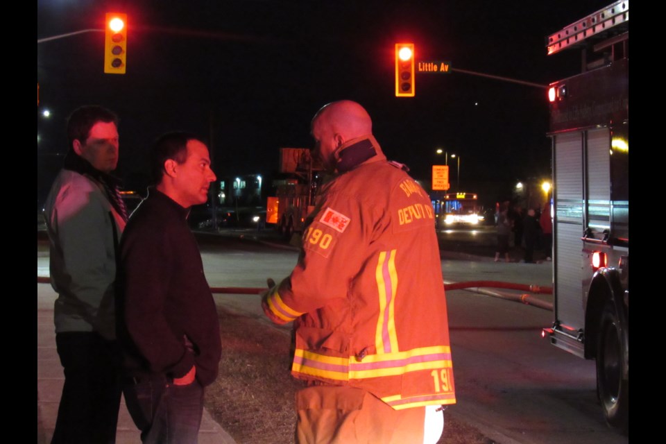 Arif Khan on the scene last night
Shawn Gibson for BarrieToday                               
