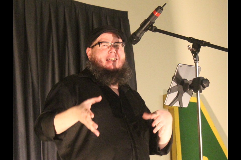 Shane Koyczan, Canadian spoken word artist, was the headliner at the L3 Writers' Conference at Barrie North Collegiate on Thursday.
Robin MacLennan/BarrieToday