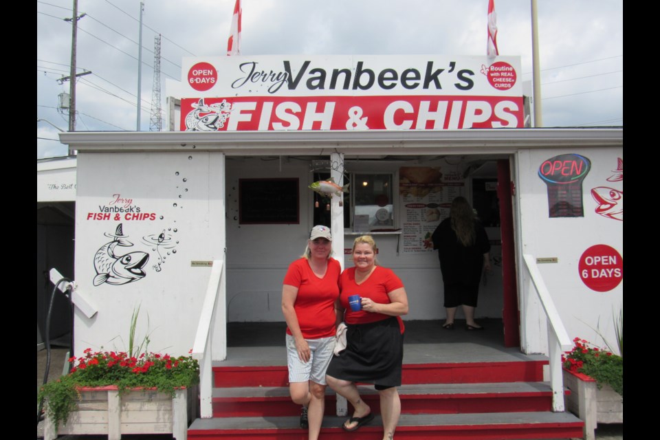 Jerry Van Beek's Fish and Chips Restaurant
Jennifer MacKenzie (left) and Donna Bean (right) 
photo credit Shawn Gibson                              