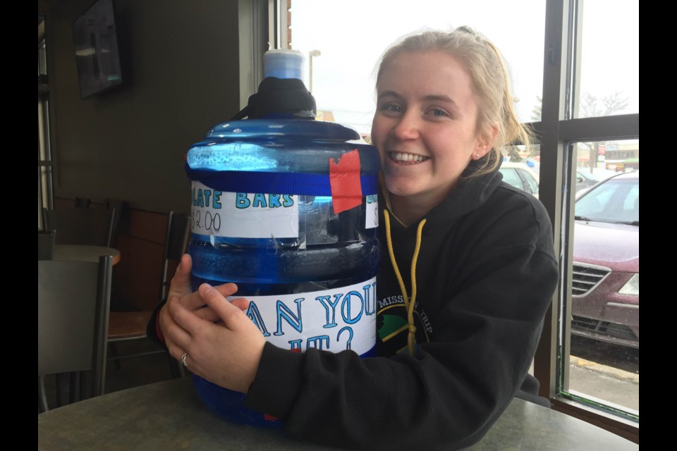 Marissa Druken, a Barrie student, raised $5,000 to help build a well in a village in Tanzania, Africa.