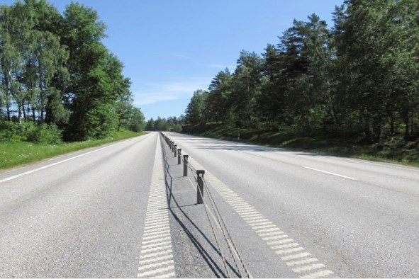 The "2 + 1" highway model adds medians and regular passing lanes to two-lane highways.(Supplied photo)