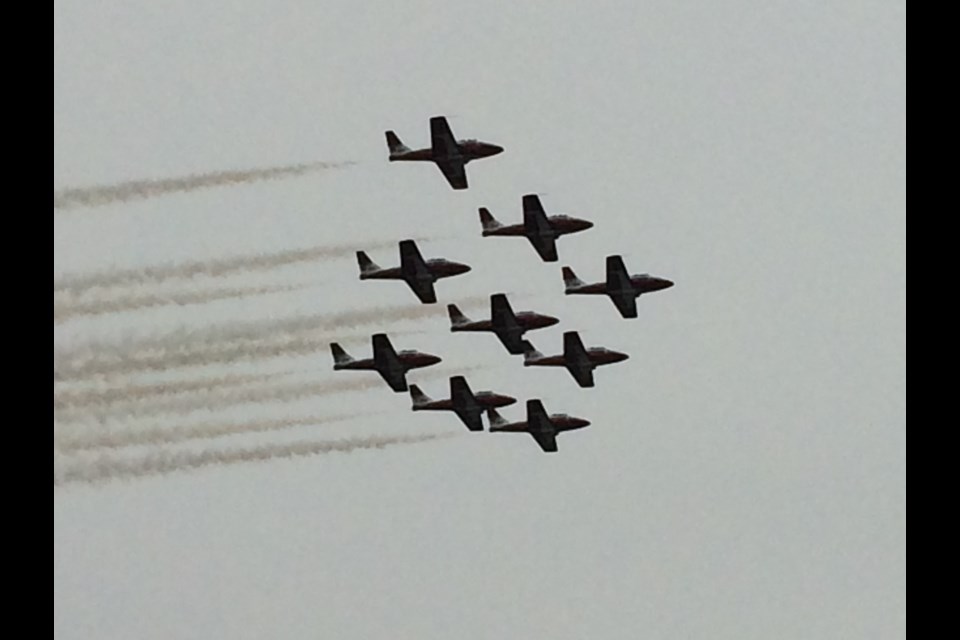 The Snowbirds, the SkyHawks Parachute Team and CF-18 demonstration teams are in North Bay to celebrate Armed Forces Day