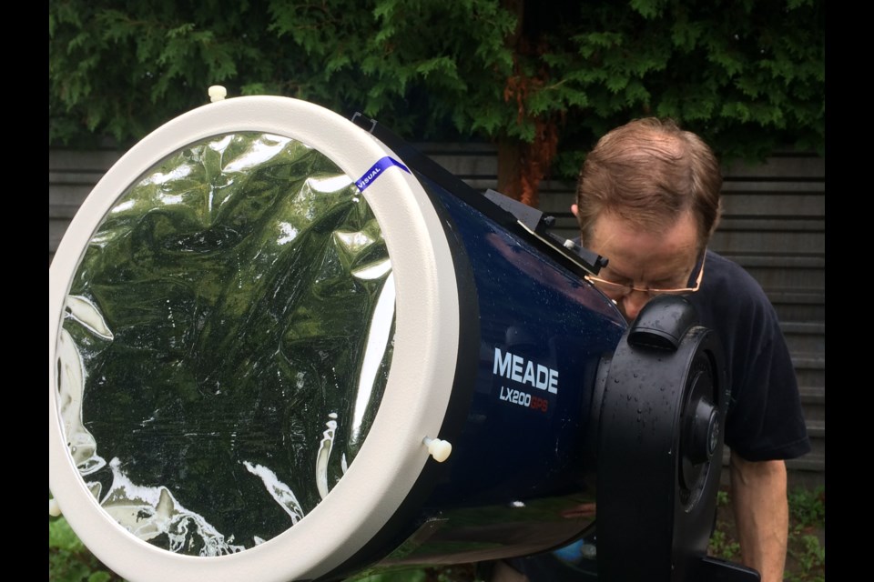 North Bay Astronomy Club member Merlin Clayton is preparing for Monday's solar eclipse 