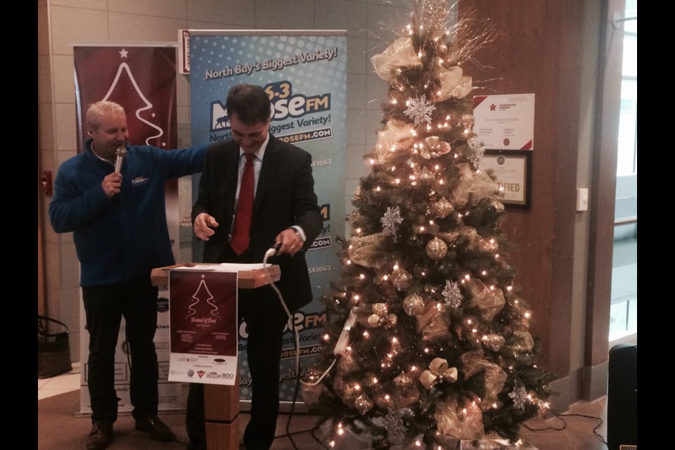Nipissing-Timiskaming MP Anthony Rota officially launches the 2017 Festival of Trees Blue Sky Region