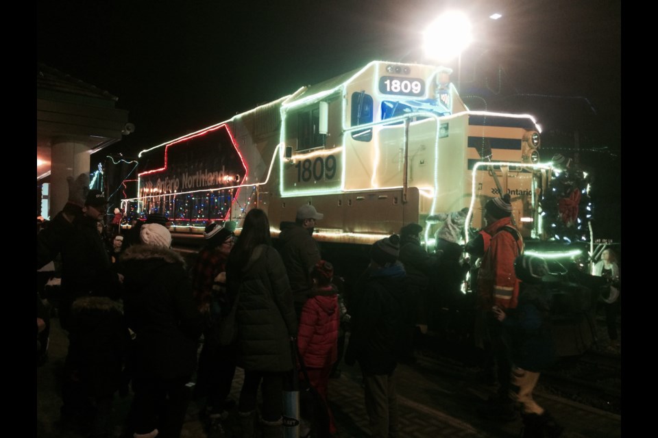 ONR Christmas Train rolls into The Station in North Bay 