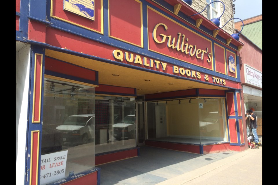 Making room for a new business at Gulliver's Quality Books and Toys in downtown North Bay