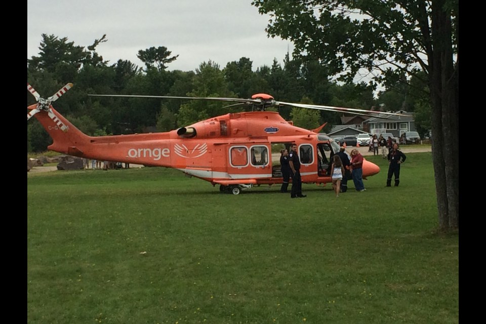 Ornge offered tours of the air ambulance at Sirens in the Park in Callander 