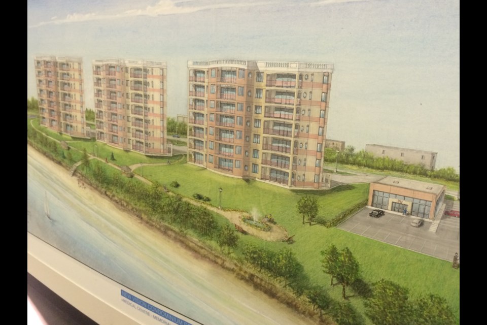 Conceptual design of condos proposed for former Kenroc site near the North Bay Waterfront 