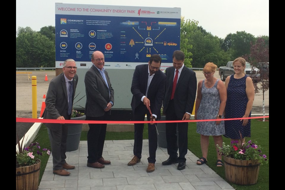 Official open of Canada's first utility-scale microgrid built in North Bay 