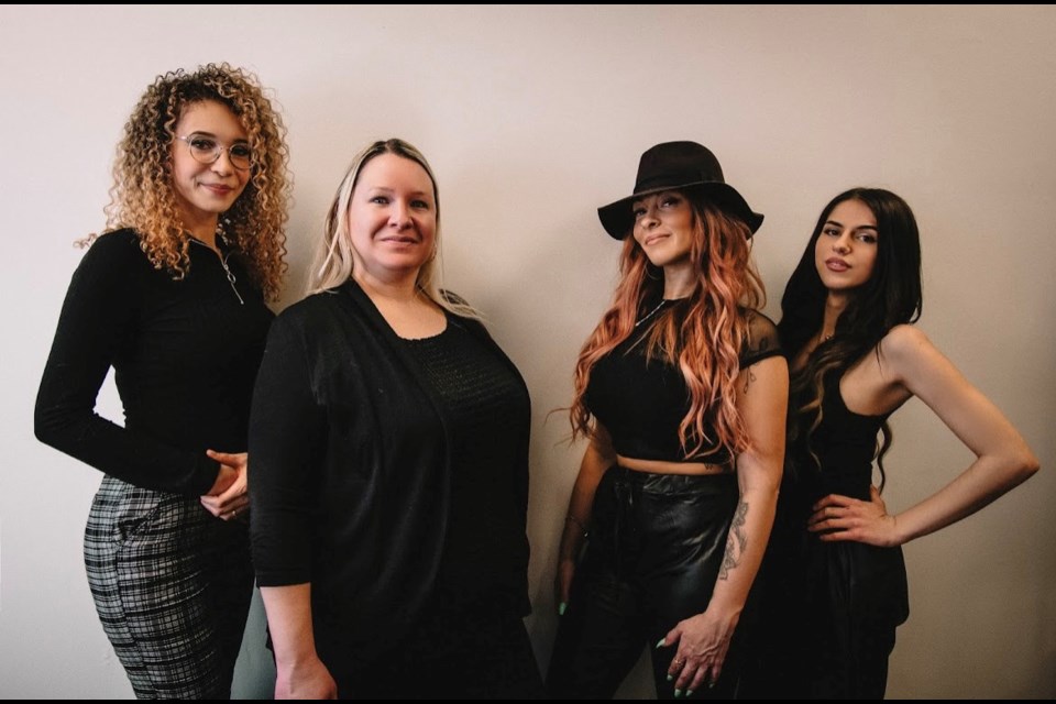 The style council - Natashia Cook, Gabrielle Gossellin, Ashley Cleverdon and Sarah Scarfone are eagre to launch their Beauty Evolution event tomorrow at Lavish Lounge / Photo supplied