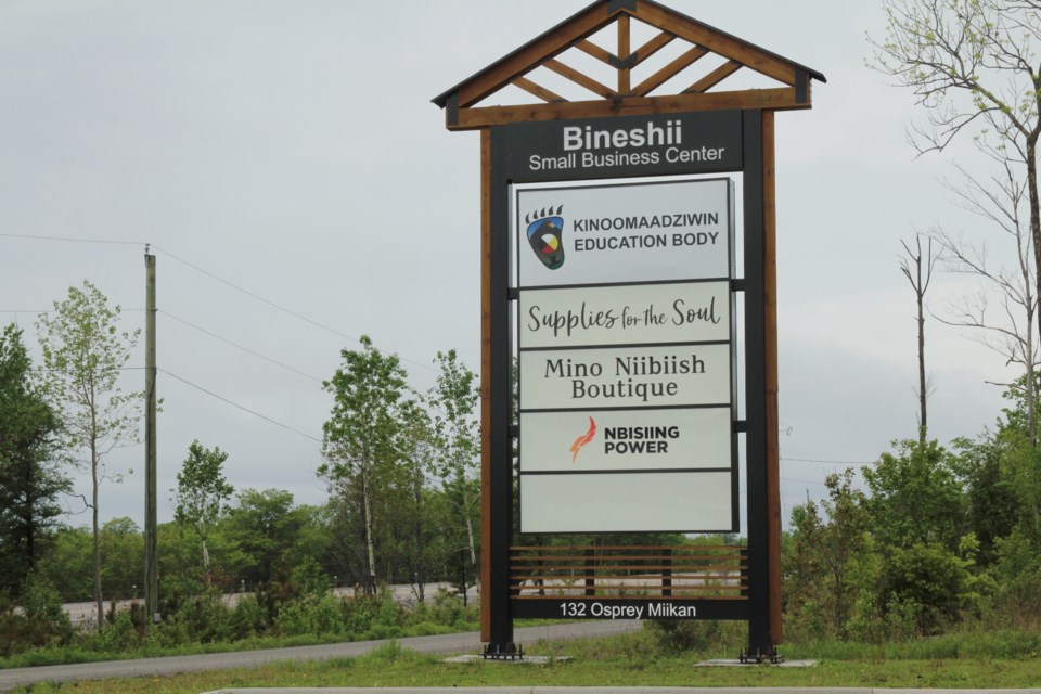 The Bineshii Business Park, along Highway 17 in Nipissing First Nation, is expanding, with new lots available this spring