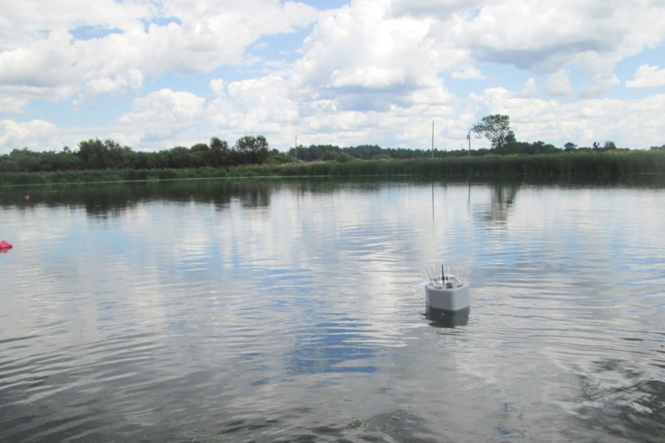 Callander's sewage lagoon is the temporary home of a new EMF-1000 / Photo supplied