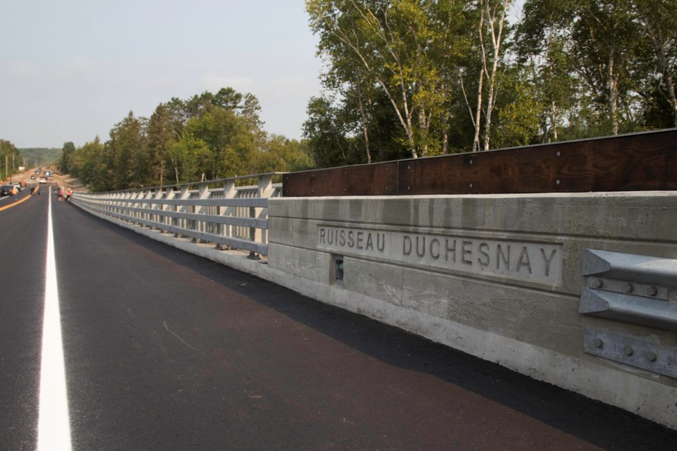 Duchesnay Creek Bridge opening~Aug 20 21~Photo David Briggs  (2)