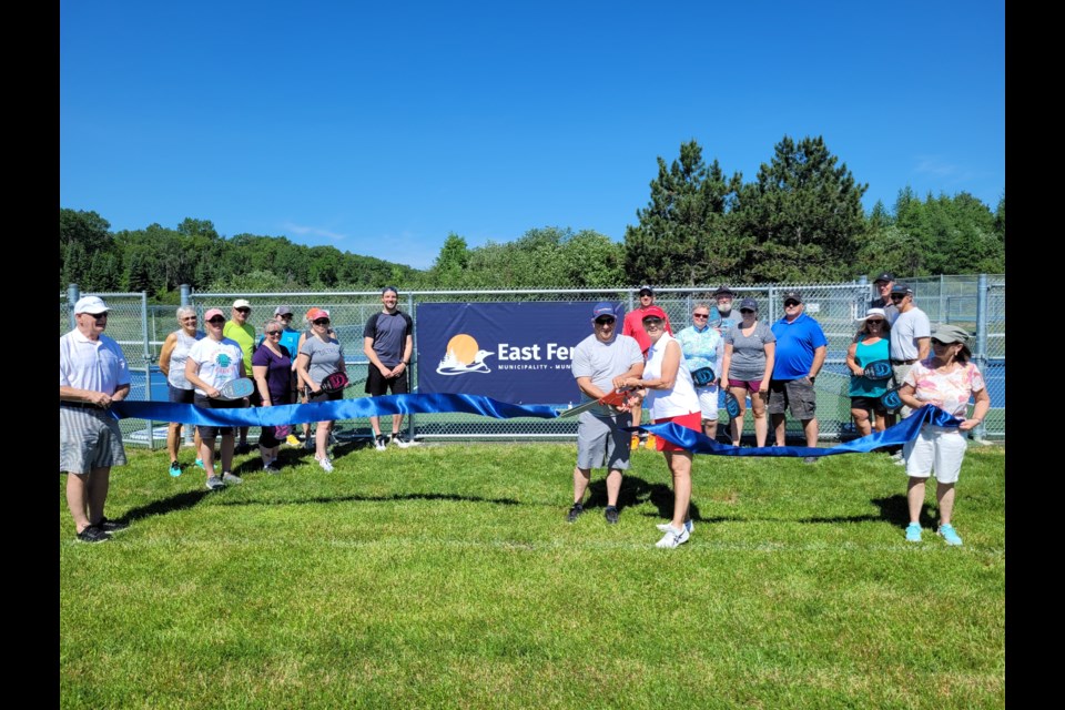 East Ferris officially opened the new pickleball courts in Corbeil on June 25th / Photo supplied
