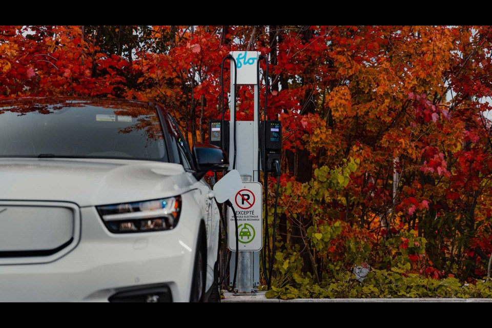 Two FLO electric vehicle charging stations, similar to this, are set to be installed this summer in East Ferris 