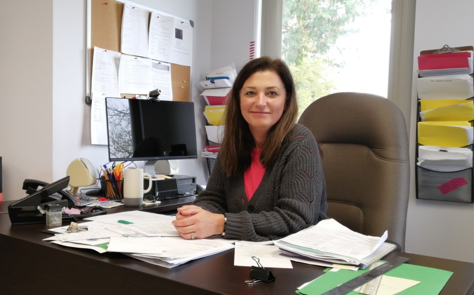 francine at desk 1