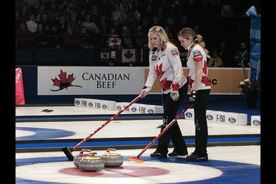 Jennifer Jones returns to North Bay to play in the Pinty's Grand Slam of Curling after winning the World Women's Curling championship in the city last year
