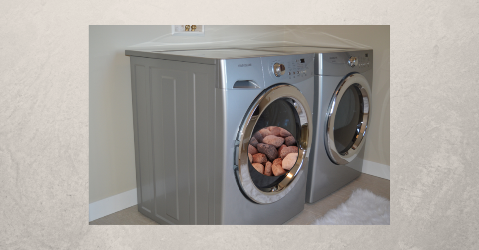 rocks in a dryer