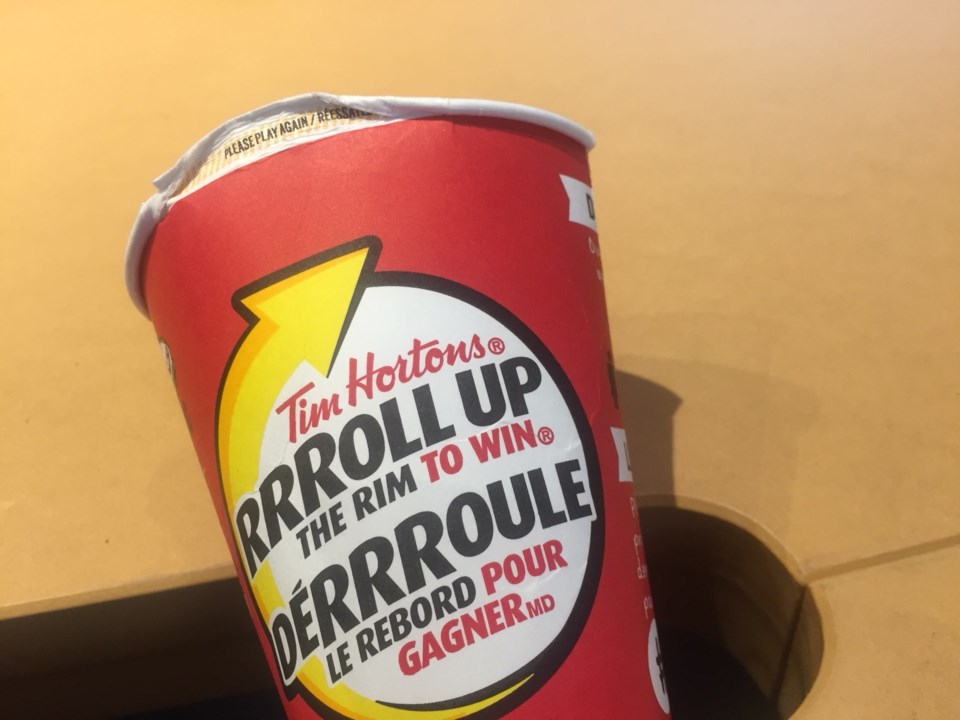 20180212 tim hortons roll up the rim turl