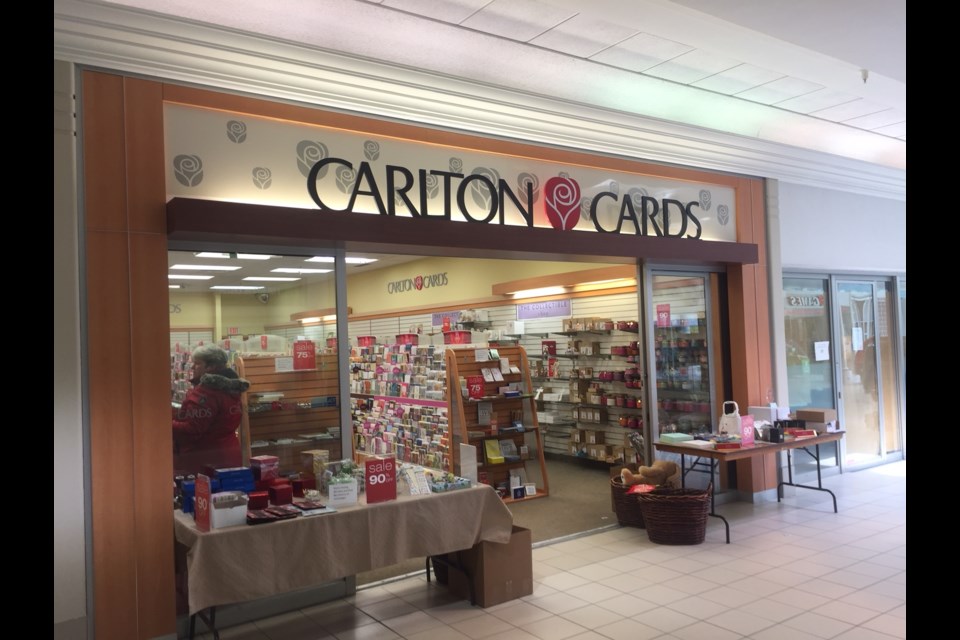 Carlton Cards is closing its store in North Bay. Jeff Turl/BayToday