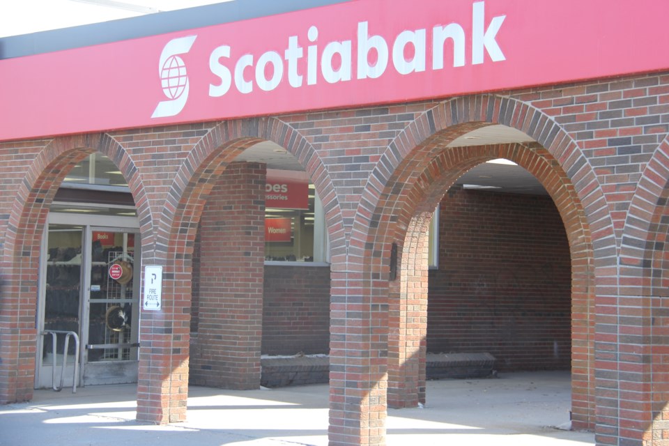 The closing of this Scotiabank branch will leave the West Ferris section of the city without a bank. Jeff Turl/BayToday.