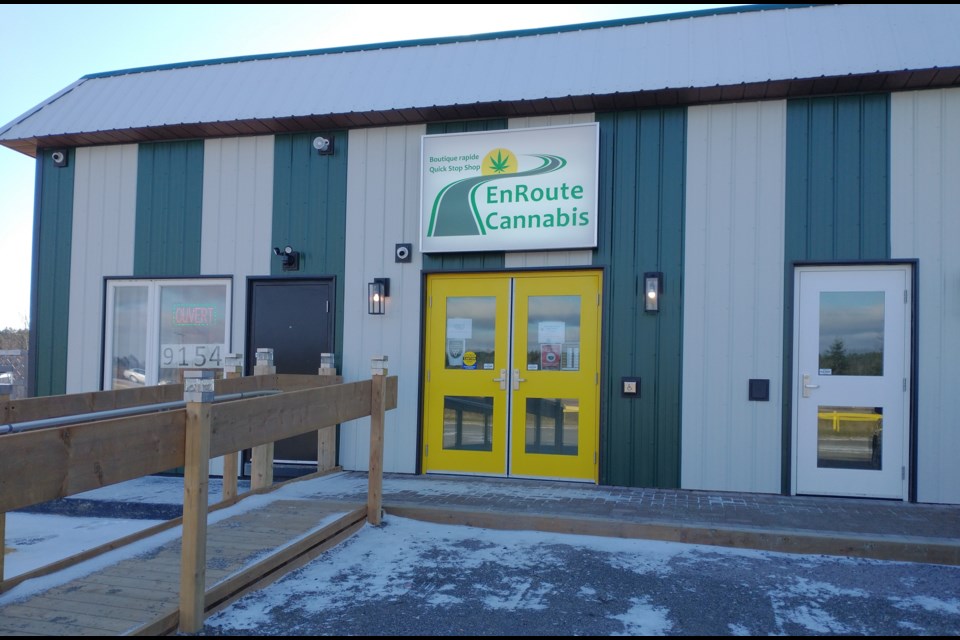 The EnRoute Cannabis store in Warren on Highway 17,