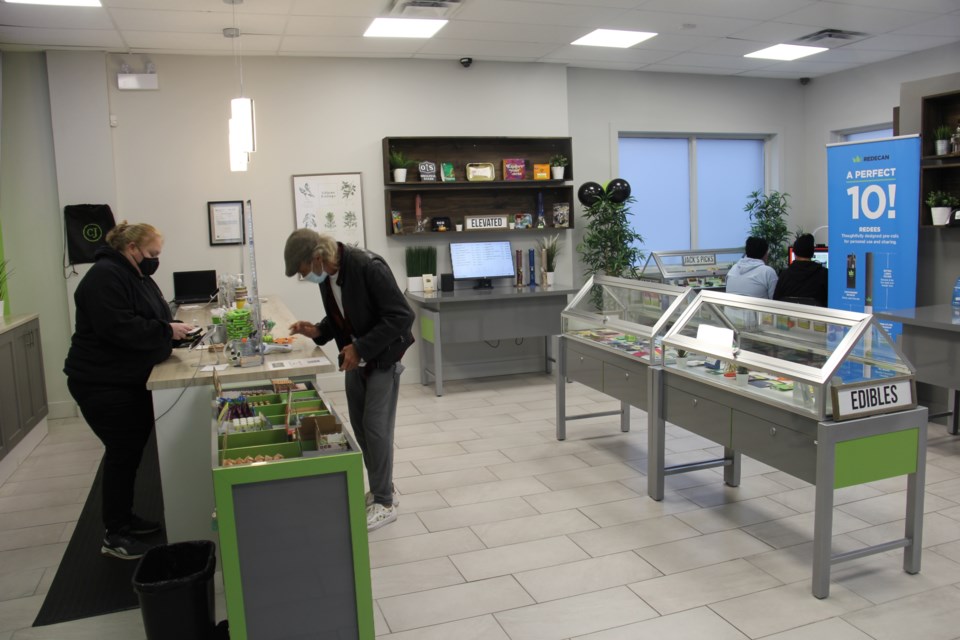 Cannabis Jacks has a clean inviting showroom for customers.