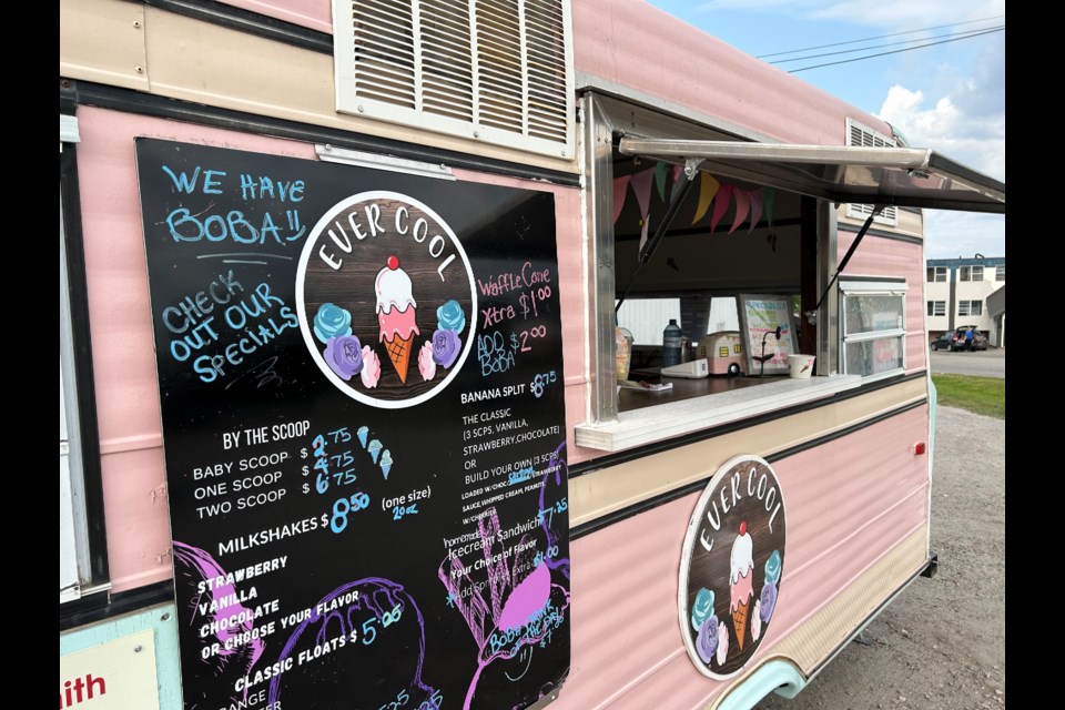 Ever Cool ice cream trailer on Lansdowne. Photo by Chris Dawson