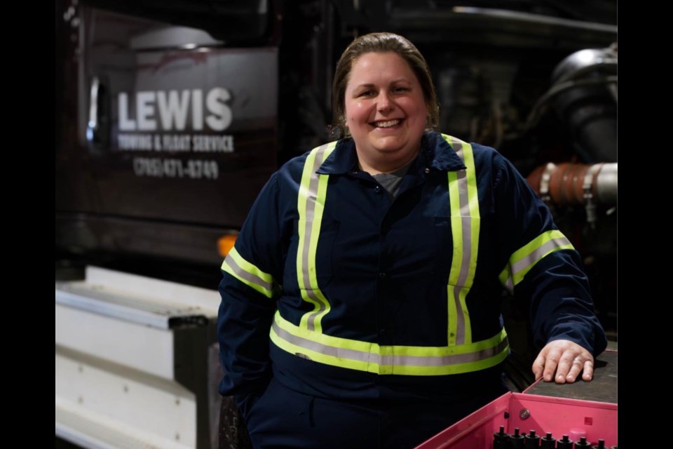 Jess Byrnes, North Bay's only female transport mechanic.