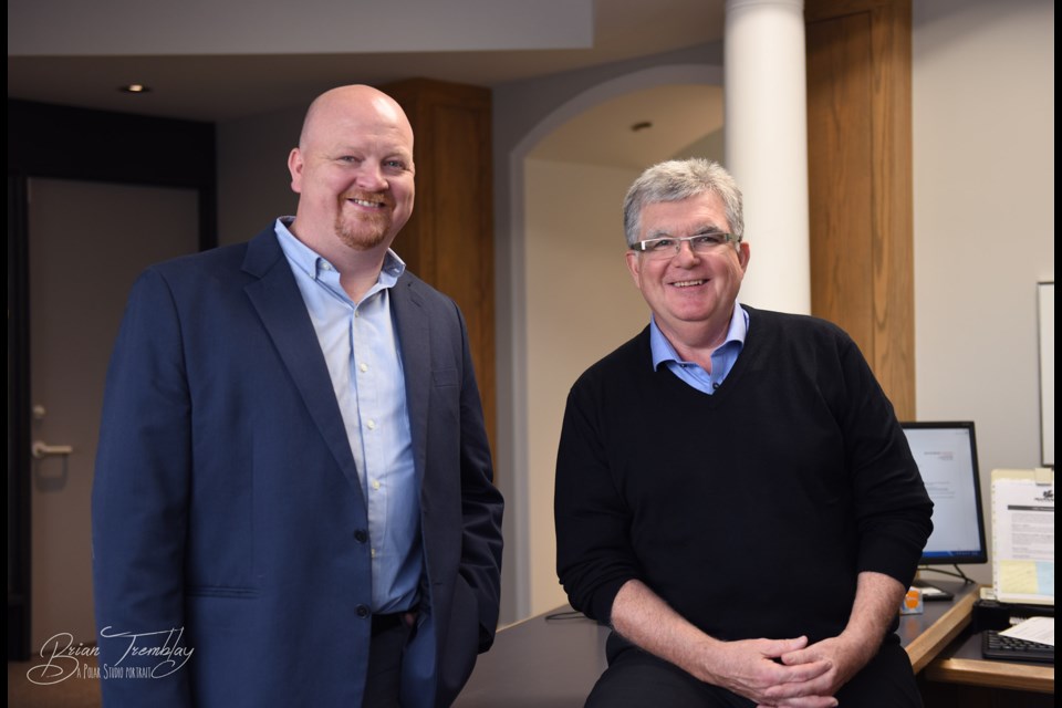 Marcus Wheeler (left) and Brian Bertrand of Bertrand Wheeler Architecture Inc.
Photo provided by Marcus Wheeler. 