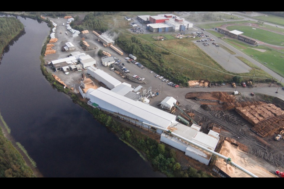 The EACOM Timber Corporation Timmins site.
