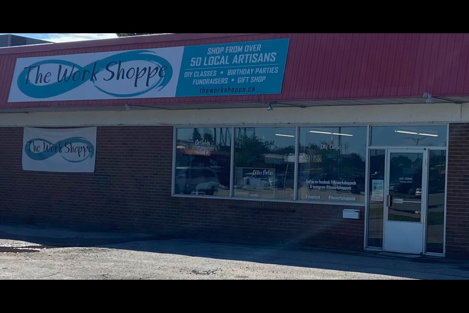 The Work Shoppe at 406 Lakeshore Drive, in the Nipissing Plaza. 