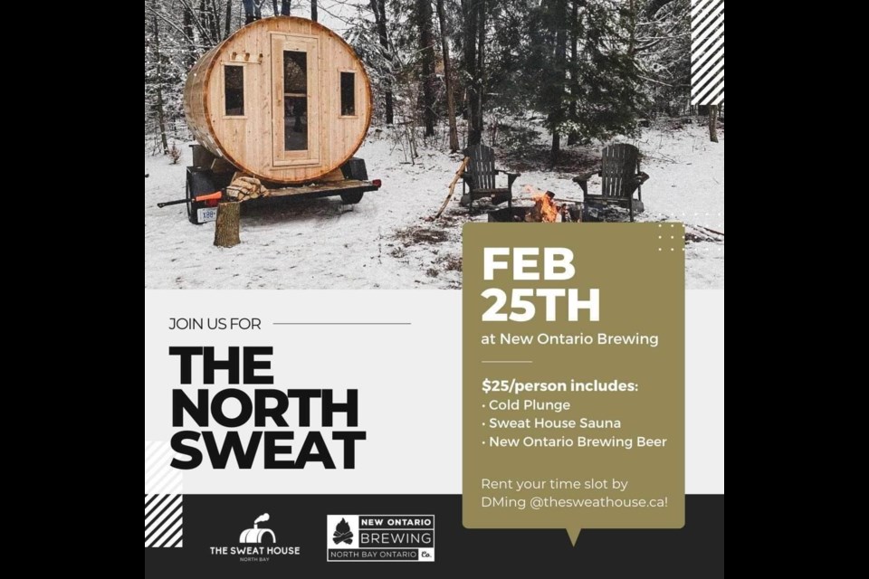 The Sweat House teaming up with New Ontario Brewery to host an event. 