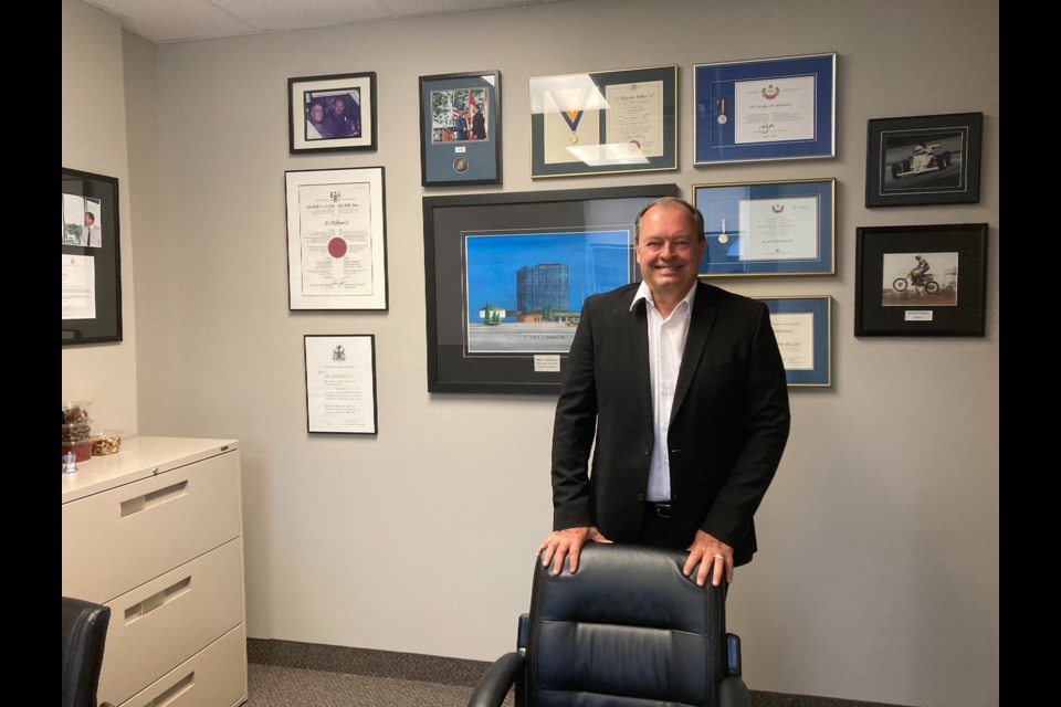 Al McDonald in his office at Port North Bay. Photo by Matthew Sookram.