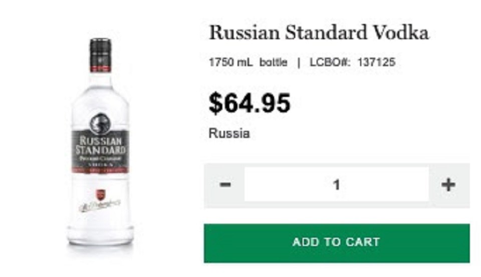 Liberal leader Steven Del Duca wants Russian vodka out of LCBO stores