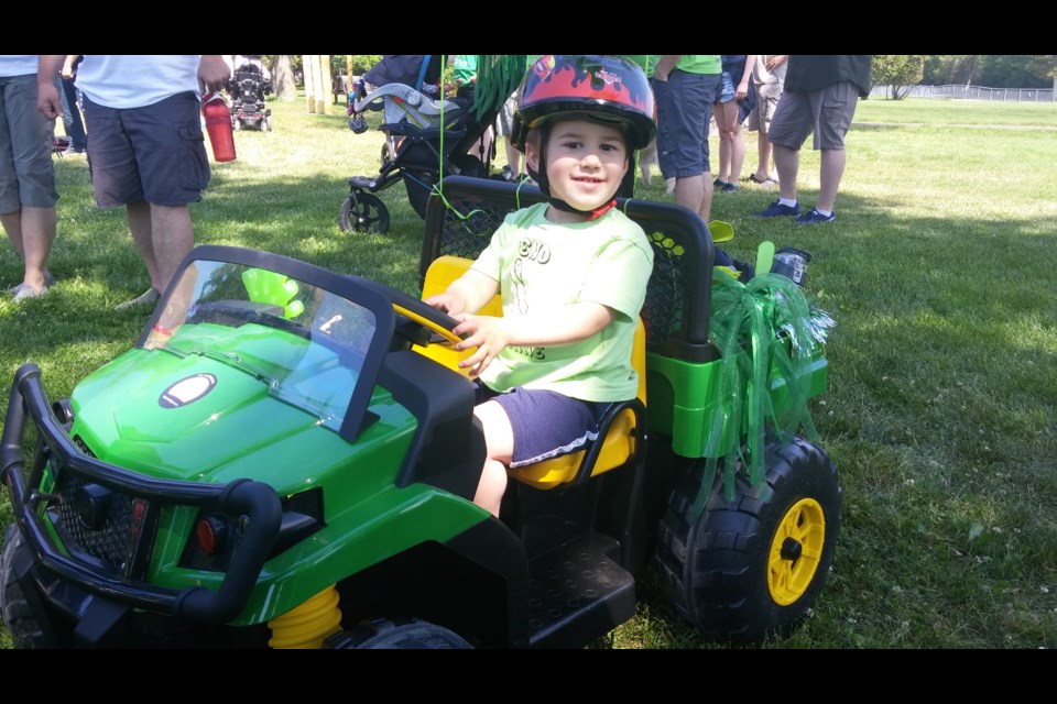 Jacob White takes part in the Walk for Muscular Dystrophy at Lee Park, on Saturday, June 18